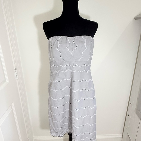 J. Crew Gray Strapless Sundress for Cocktail Events - Picture 1 of 7